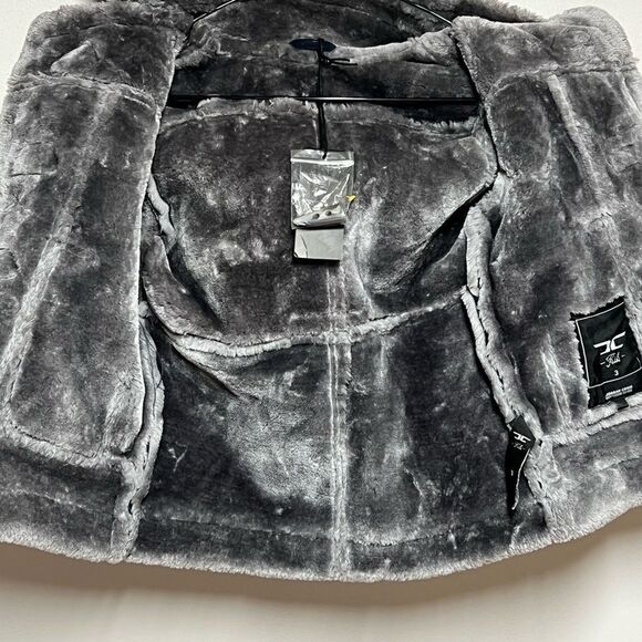 NEW JORDAN CRAIG LEGACY EDITION DENALI SHEARLING COAT BOYS - MIDNIGHT SMOKE Sz 3 - Picture 6 of 7